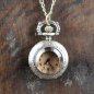 Preview: Small pocket watch with tinted glass lid
